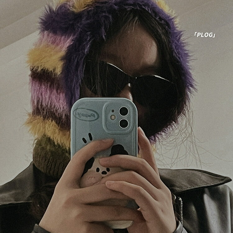 ニット帽子　バラクラバフードウォーマー (T)