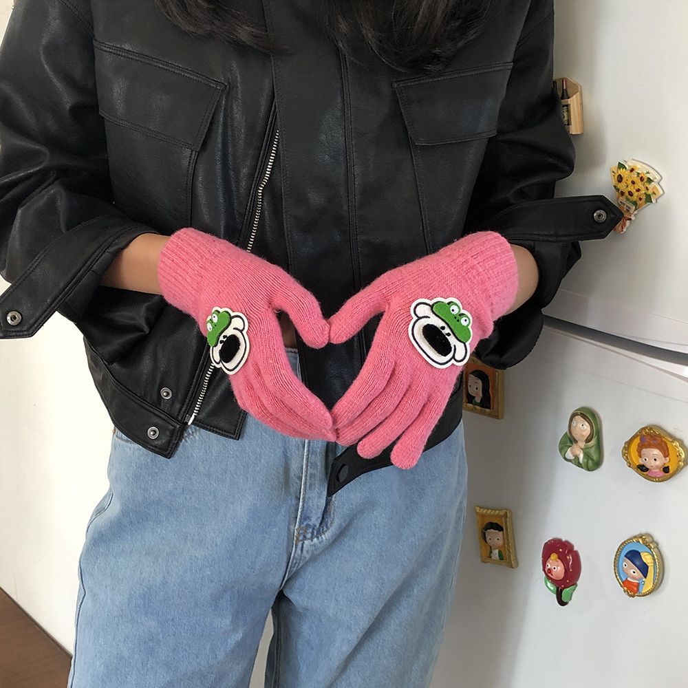 レディース手袋　韓国ファッション　秋冬 (T)