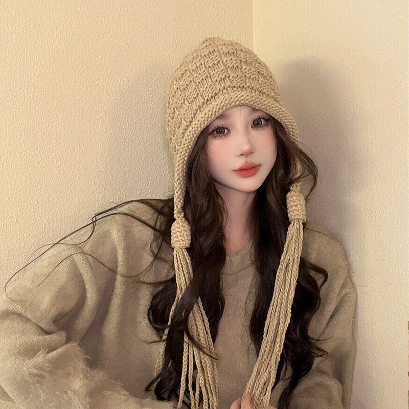 リボン付きニットキャップ (T)