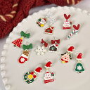 クリスマスピアス アクセサリー おしゃれ 可愛い 冬 Christmas かわいい 大人 レディース レッド グリーン クリスマスグッズ イベント パーティー クリスマスカラー(T)