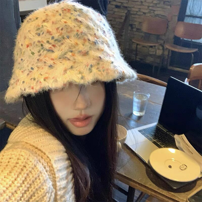 レディースニットキャップバケットハット (T)