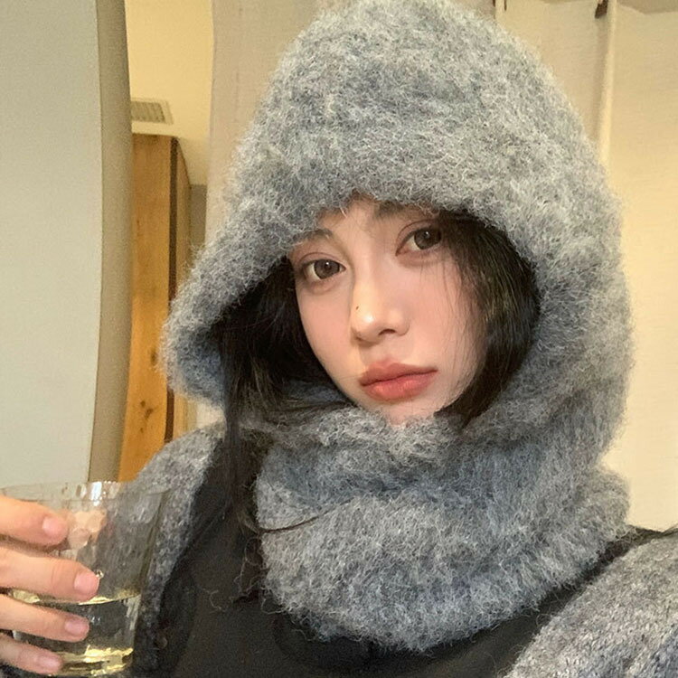 レディースニットキャップ　バラクラバ (T)