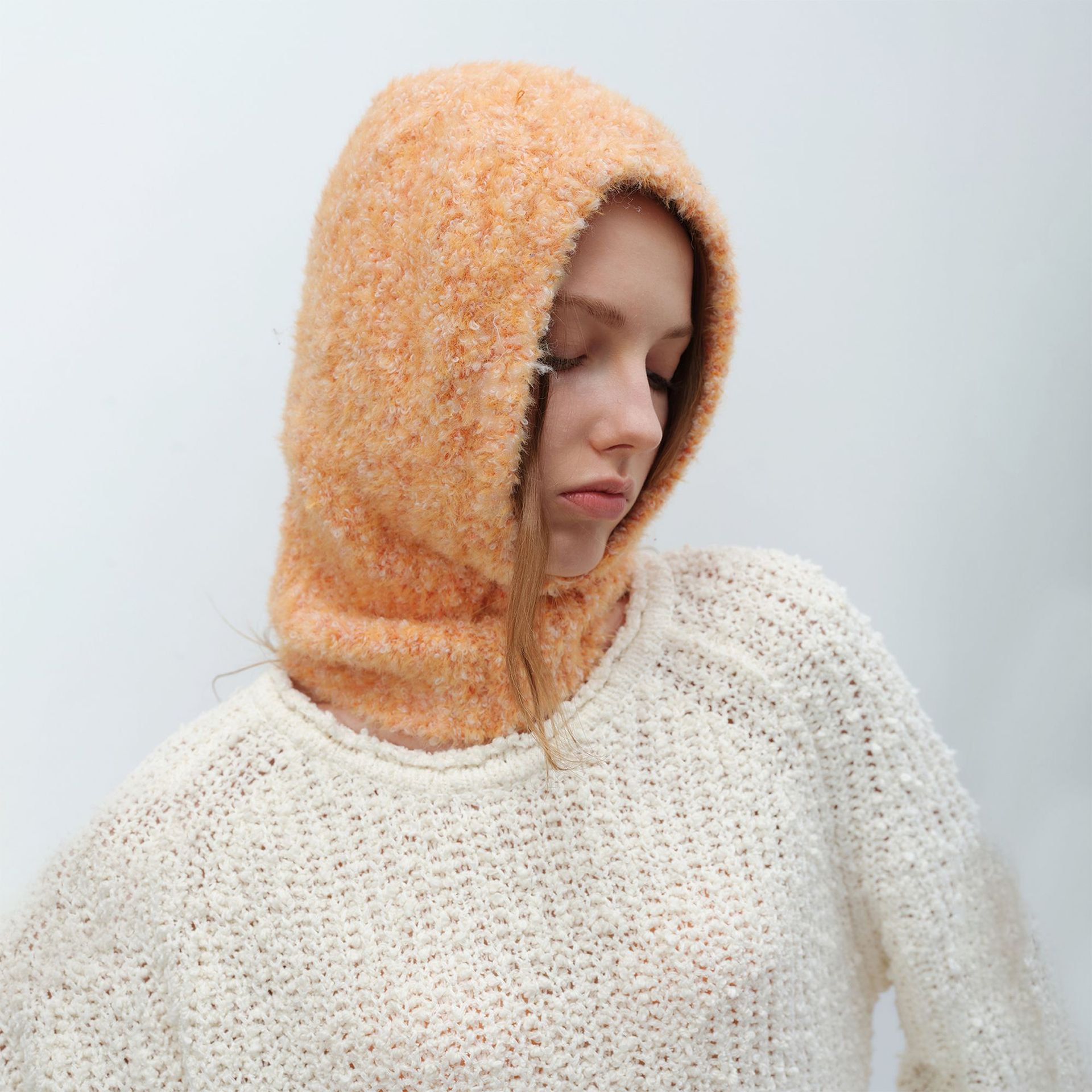 ニットキャップ　バラクラバフードウォーマー (T)