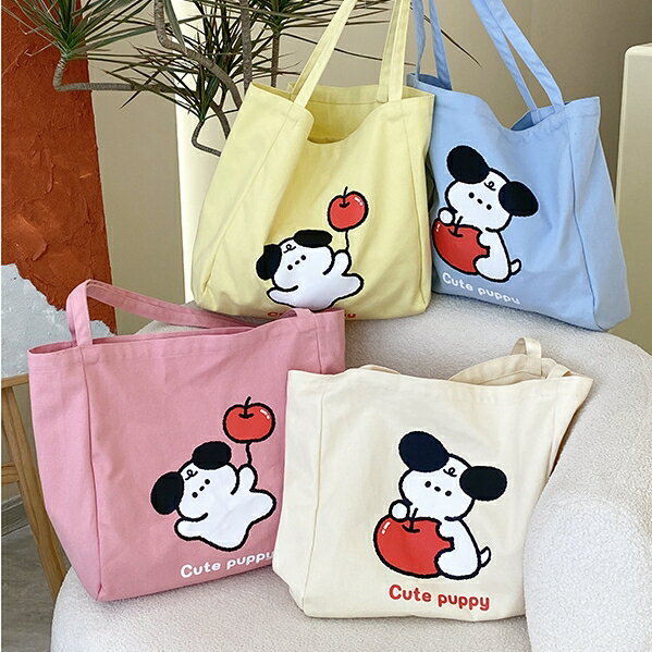 犬デザイン　エコトートバッグ (T)