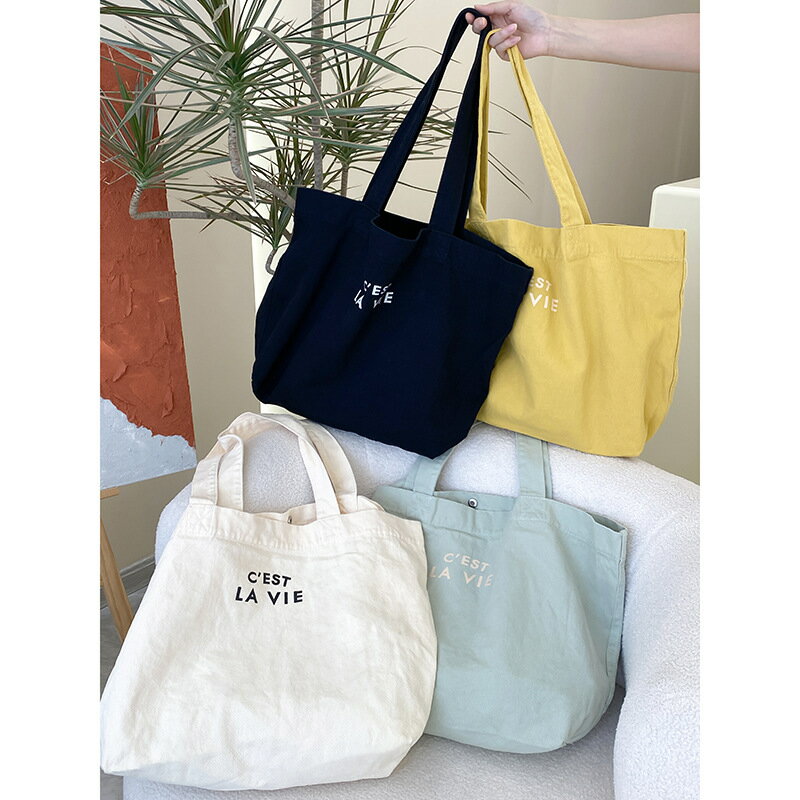 トートバッグ　ズックバッグ　帆布バッグ　エコバッグ (T)のサムネイル