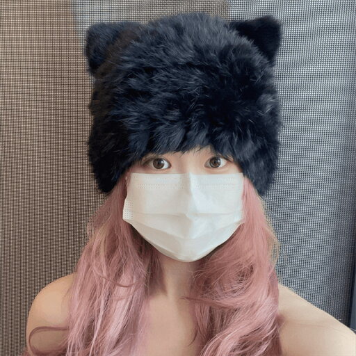 猫耳ニット帽子 (T) 猫耳ニット帽子 (T)