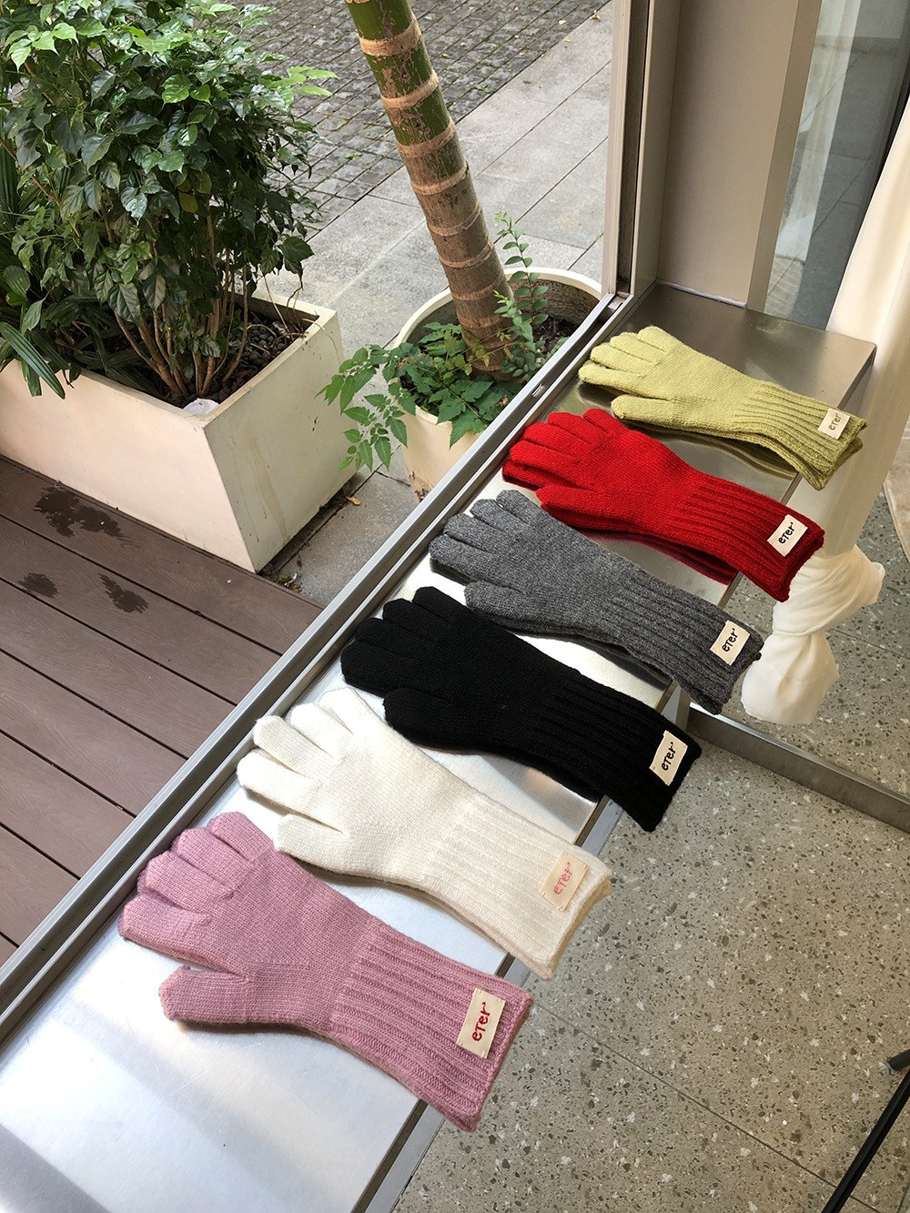 ニット手袋　バイカラー (T)
