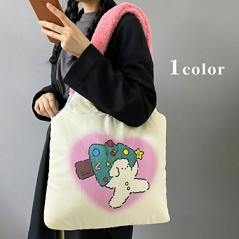 犬デザインエコトートバッグ (T)