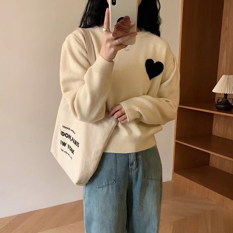 Rene ハートワッペン　ニット　34 Rene ルネ 34
