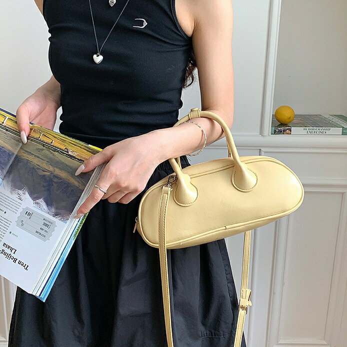 デザイン無地2wayハンドバッグショルダーバッグ (T)