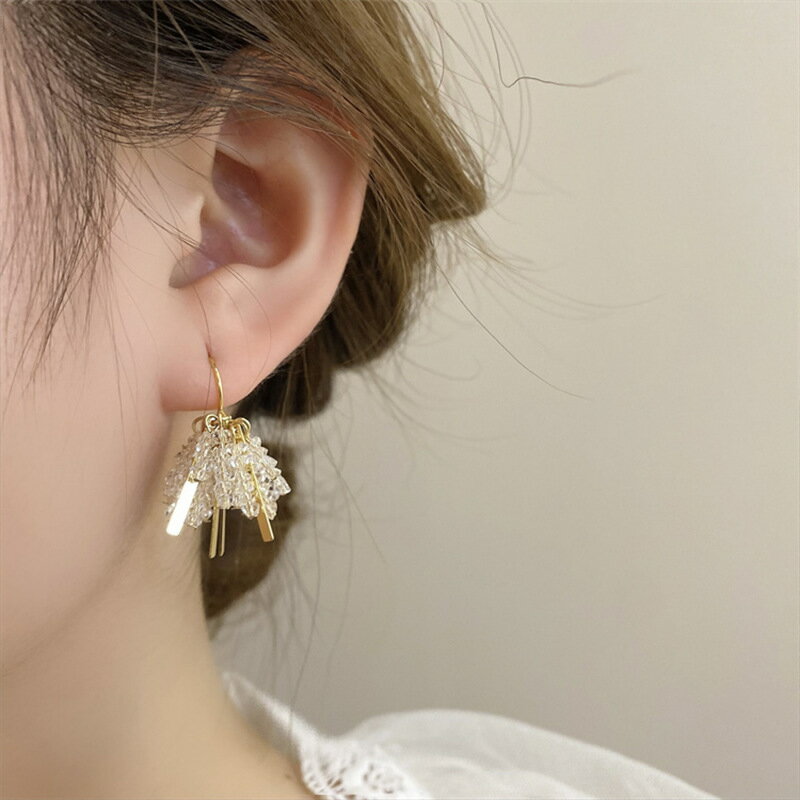 Coral - 金属風デザインピアス (T)