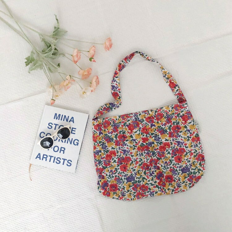 花柄大容量エコバッグ (T)