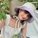 バケットハット 春夏 レディース 韓国ファッション デザイン 花柄 (T)(4)