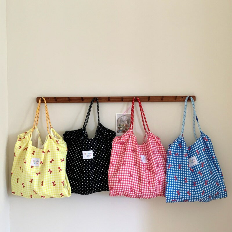 リボントートバッグ　エコバッグ (T)