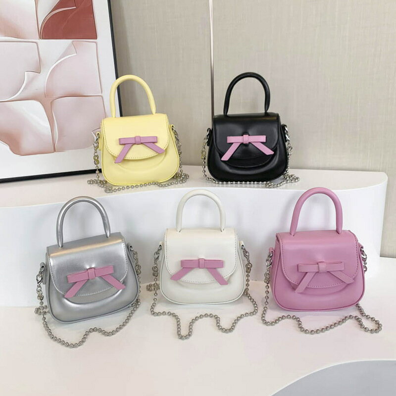 リボン付きショルダーバッグ (T)