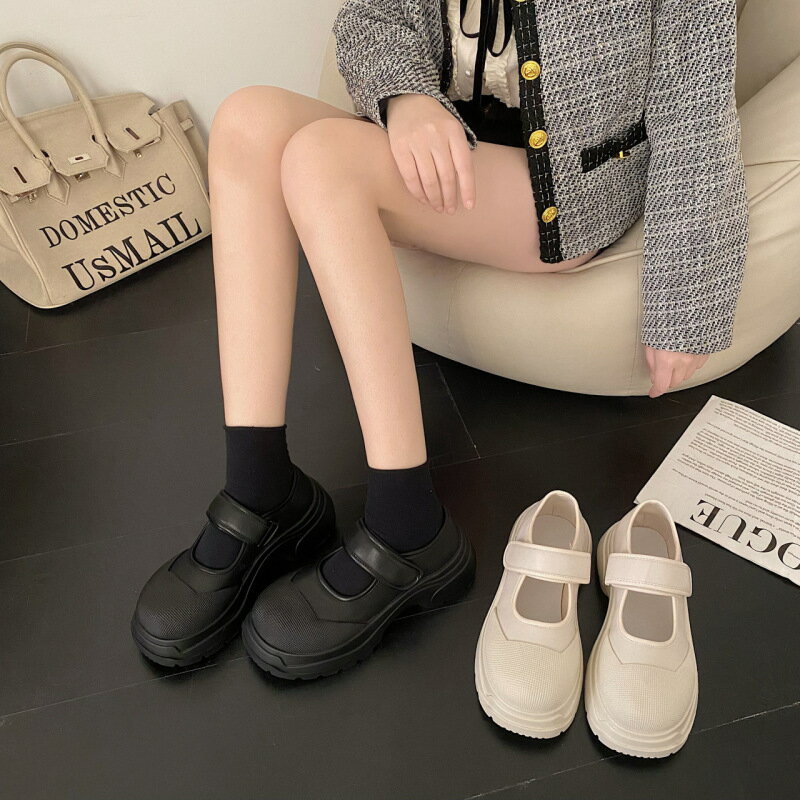 ワンストラップ厚底スニーカー (T)