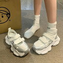 厚底ベルクロスニーカー (T)(4)