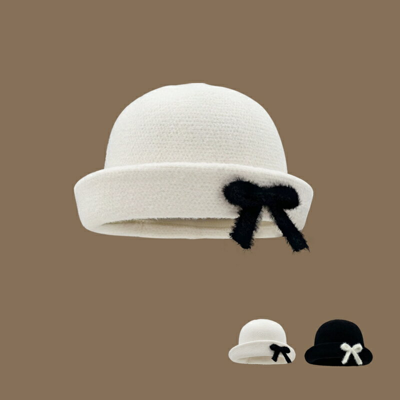 リボン付きバケットハット (T)