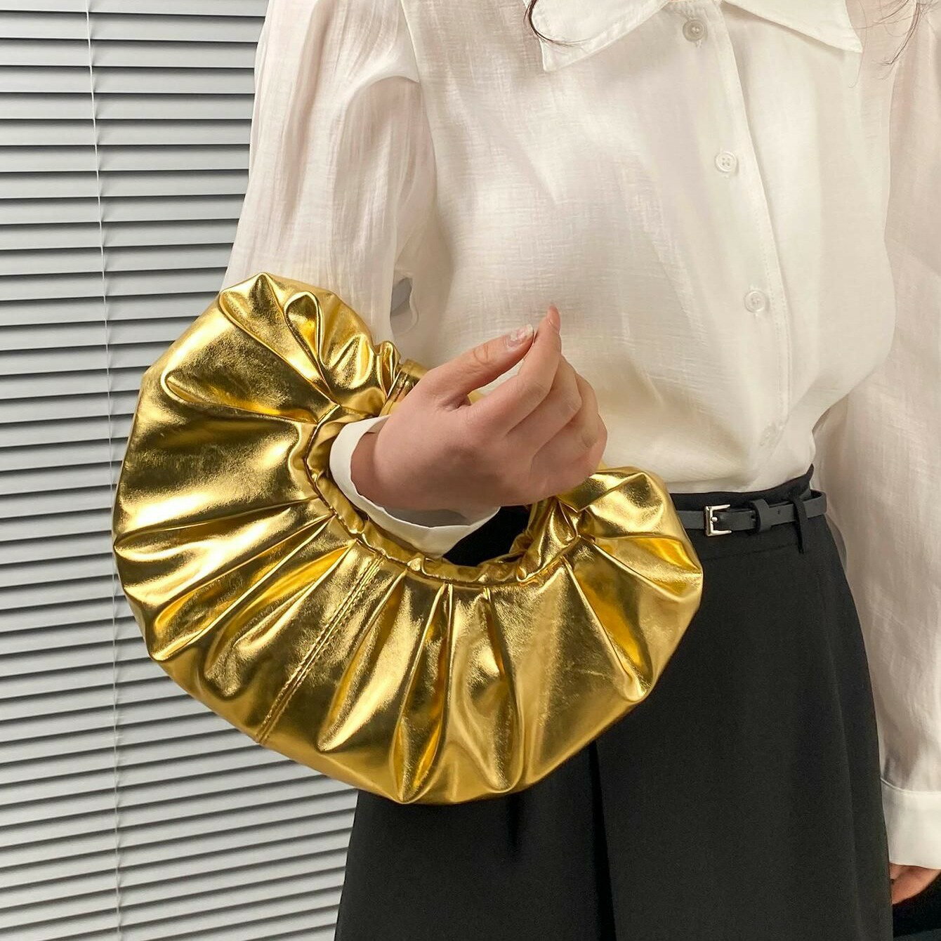 メタリックハンドバッグ (T)