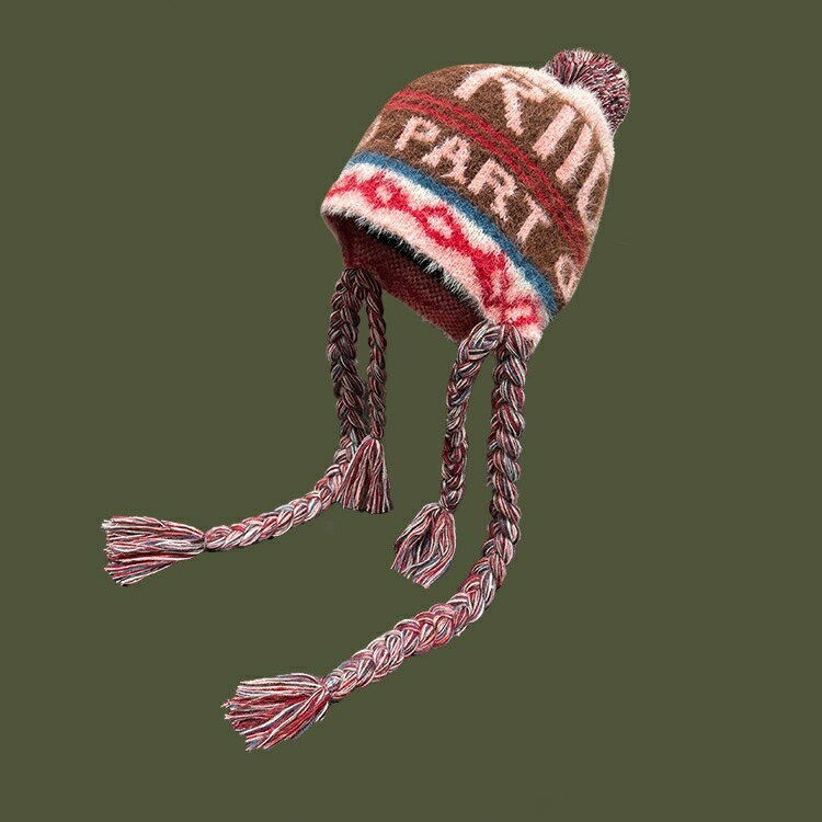 ニットキャップ　レディース　韓国ファッション (T)