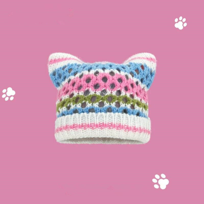 猫耳ニットキャップ (T)