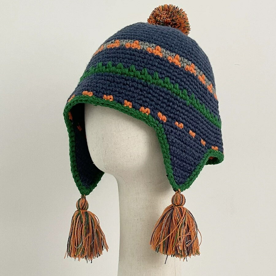 ニットキャップ　イヤーフラップ (T)