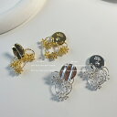 レディース金属風ピアス (T)(4)