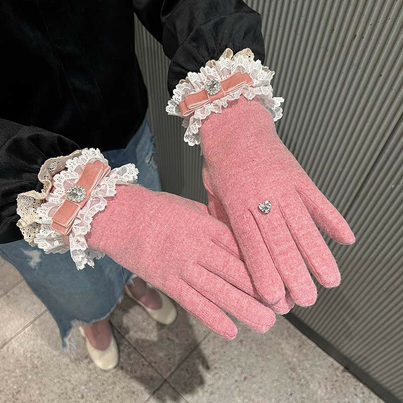 かわいいレディース手袋　秋冬デザイン (T)