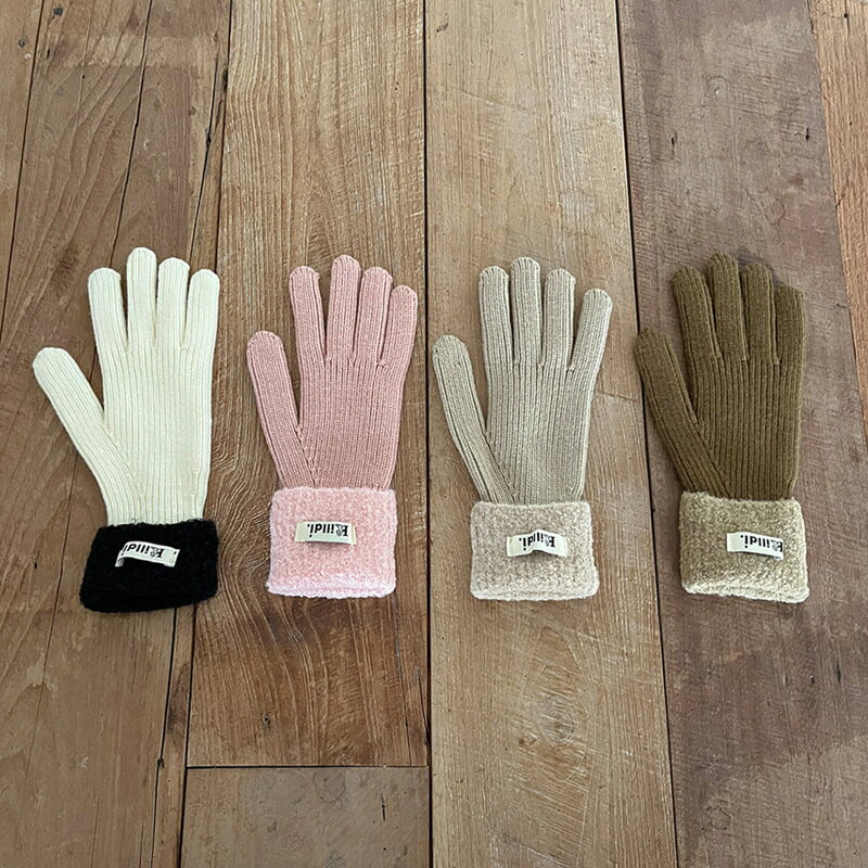 手袋　秋冬　INS　レディース　デザイン　韓国ファッション (T)(4.0)