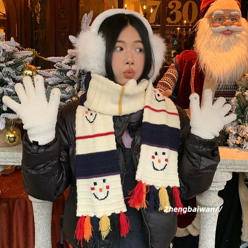 雪だるまマフラー (T)
