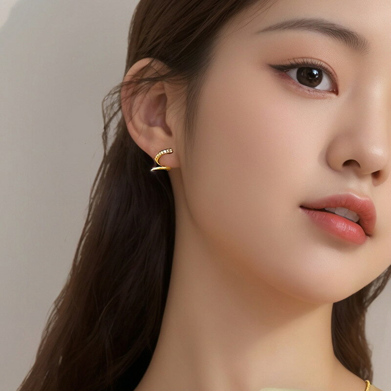 ピアス レディース 韓国ファッション デザイン 金属風 (T)
