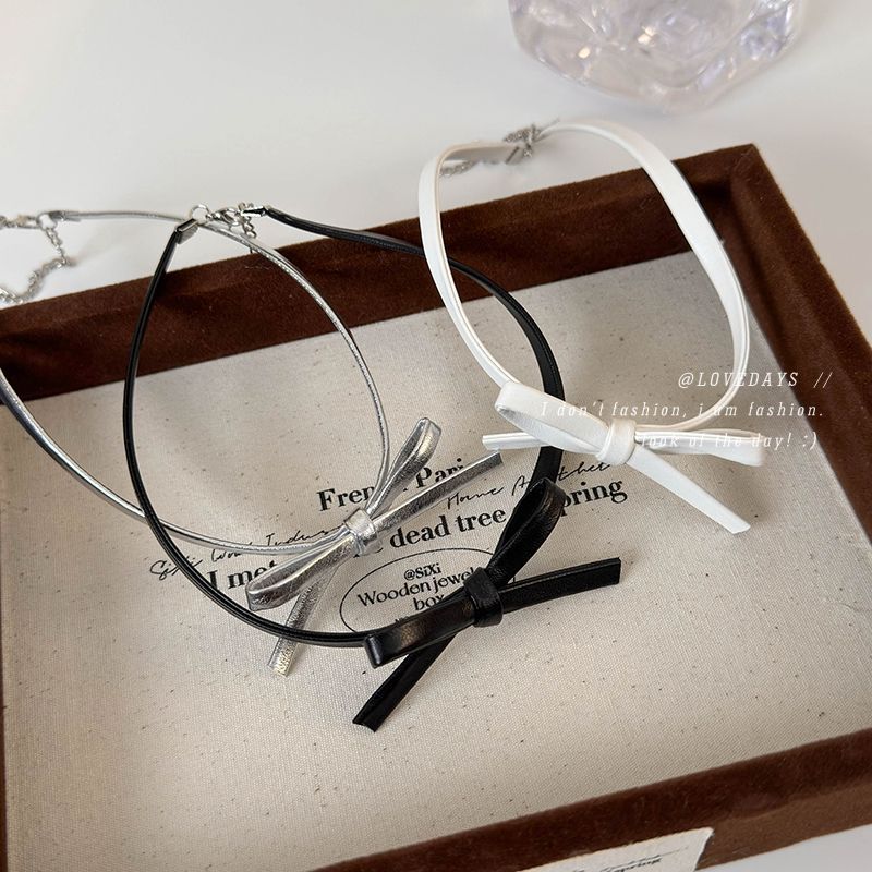 チョーカー アクセサリー レディース INS 韓国ファッション リボン (T)