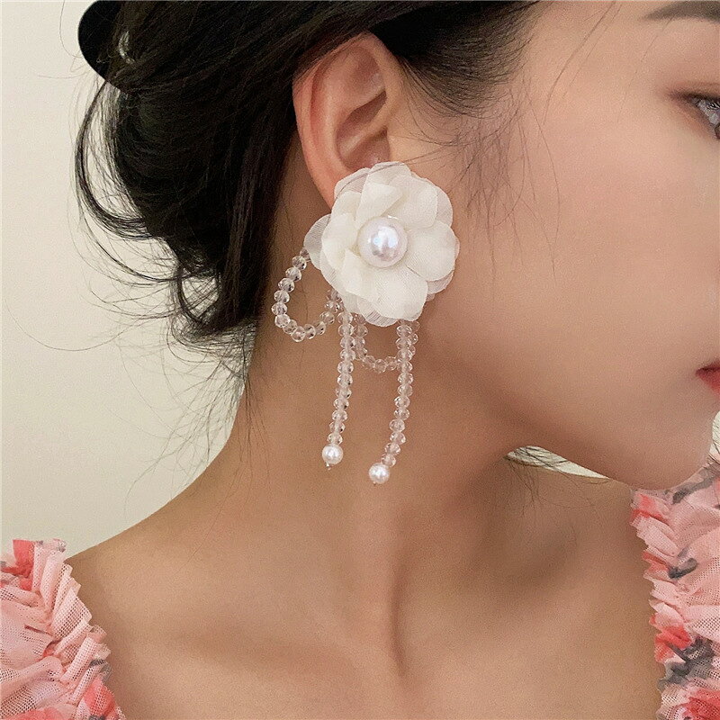 Rakuten - ピアス レディース INS 韓国ファッション s925ポスト 花 (T)