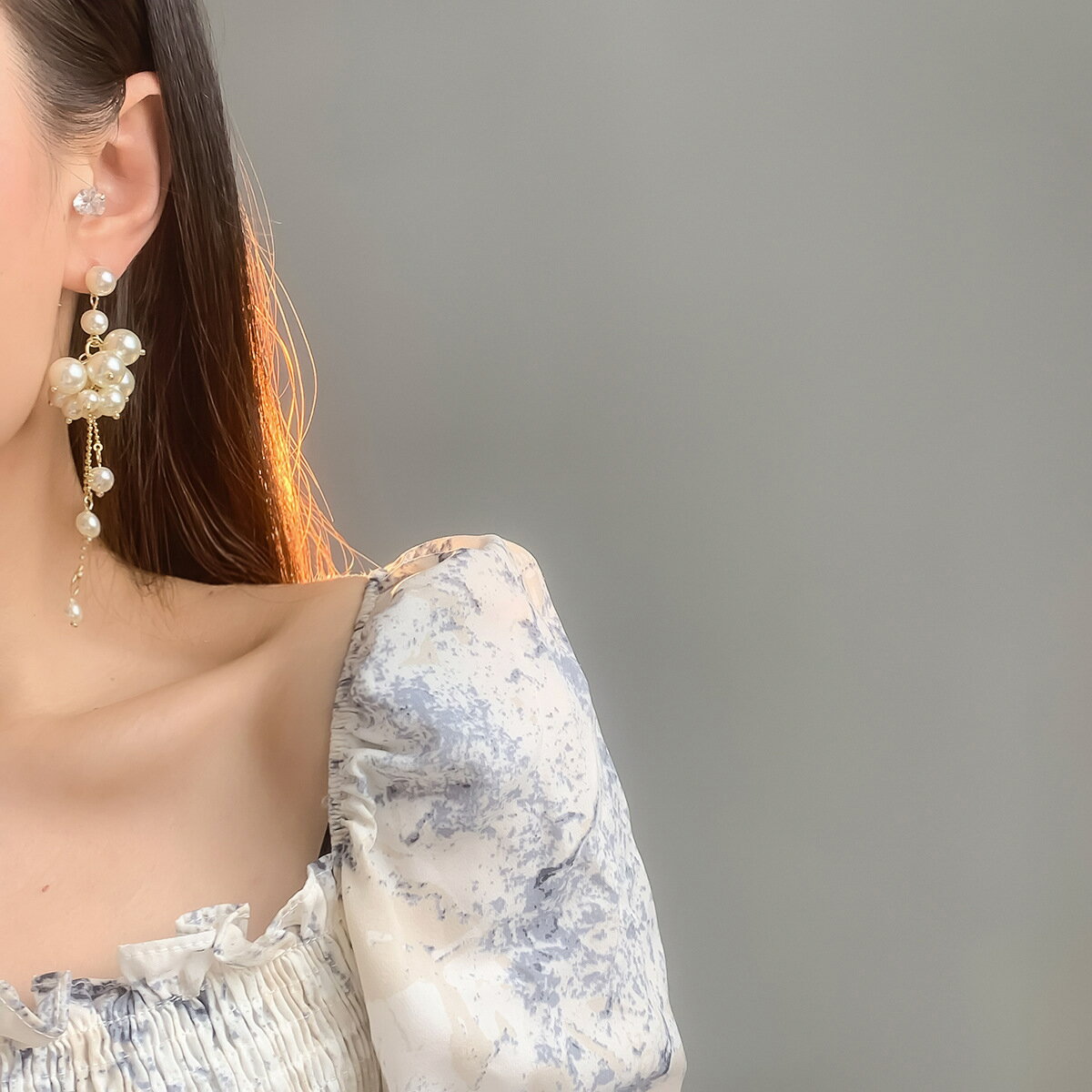 ピアス レディース 韓国ファッション デザイン パール (T)