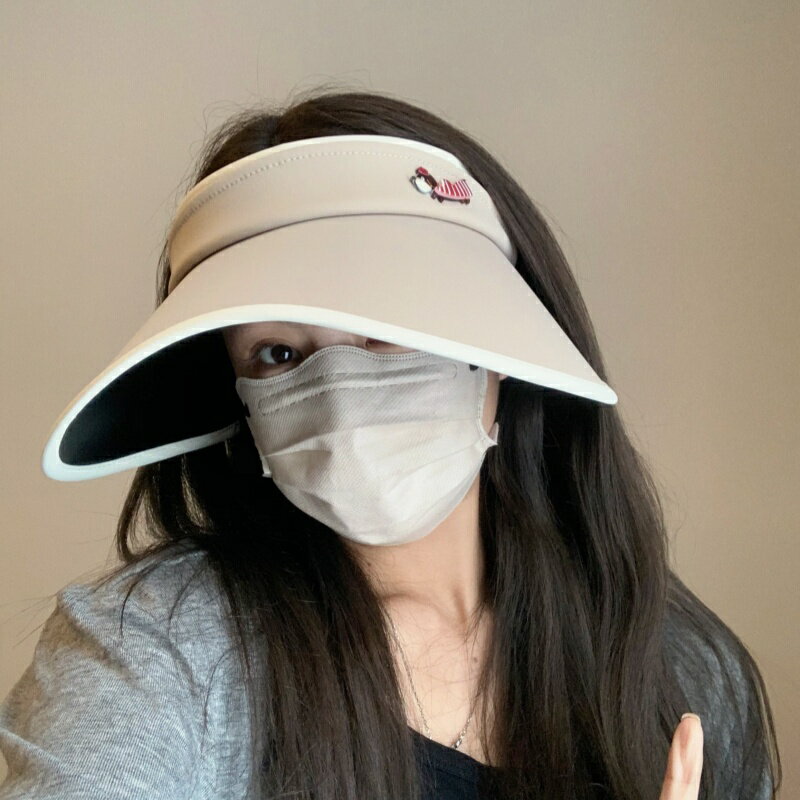 サンバイザー帽子 レディース 韓国ファッション 春夏 (T)