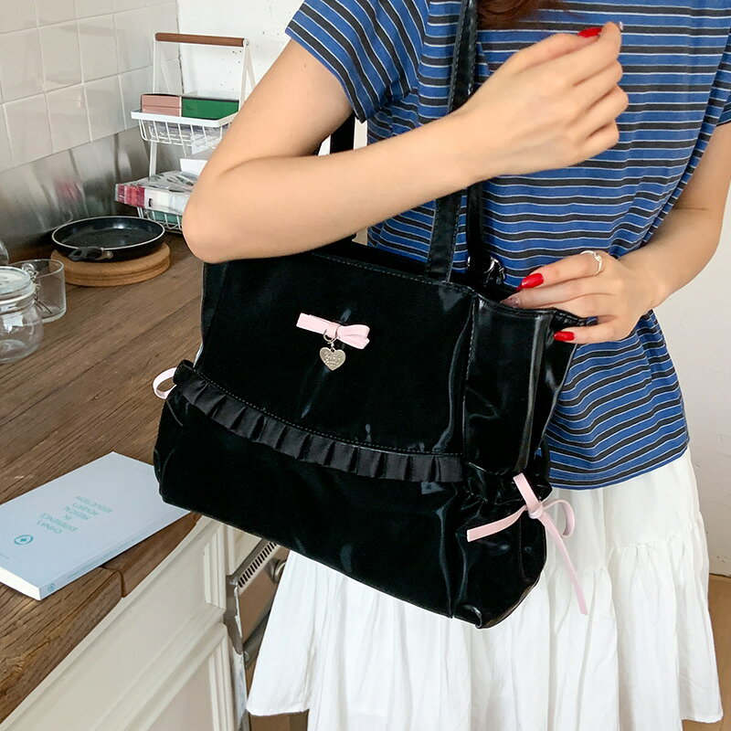 Rakuten - リボンデザイン トートバッグ (T)