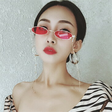 大きめメガネで小顔効果 韓国ファッション 眼鏡 偏光サングラス UVケア レトロ なメタルサングラス[K](T)