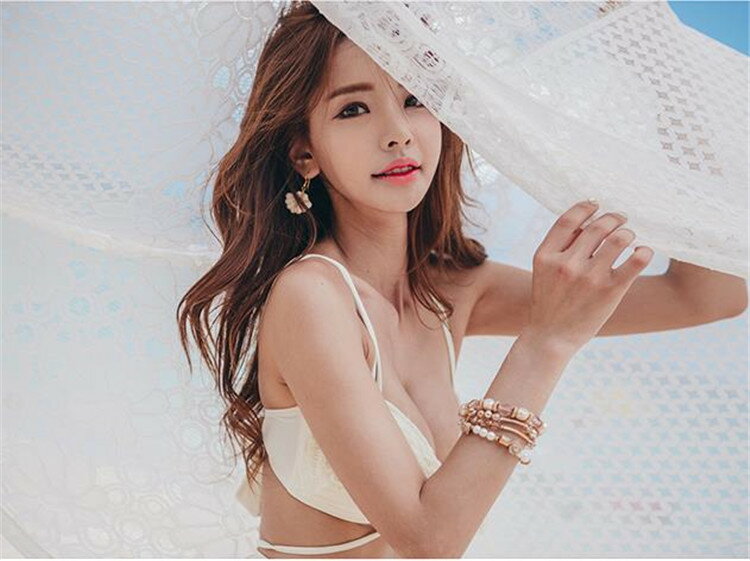 注目すべきアイテム 韓国ファッション ニット 水着 レース セクシー オシャレ ビキニ スパ 上品映え(T)