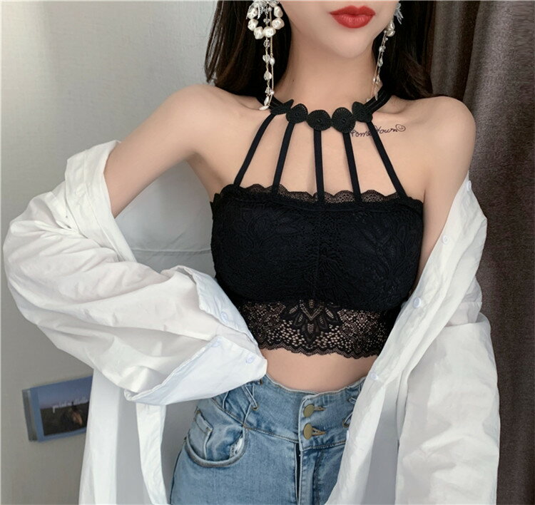 エレガントデザイン 韓国ファッション レース スリング キャミソール スリップ(T)