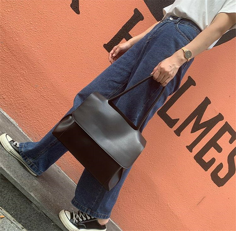 スタイルアップ 韓国ファッション クロスボディバッグ ピローバッグ フリップ アンダーアームバッグ(T)