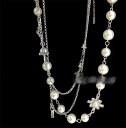 あなたの印象をプラスします 韓国ファッション 真珠 マルチレイヤー ステッチ ヤングスタイル[K](T)