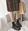 個性的 通勤 カレッジ風 ソフトレザー 革靴 シューズ 韓国ファッション フラット[K](T)