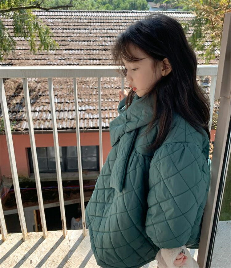 スタイルアップ効果も 韓国ファッション コットン スカーフ 快適 綿のドレス 子供服 [K](T)