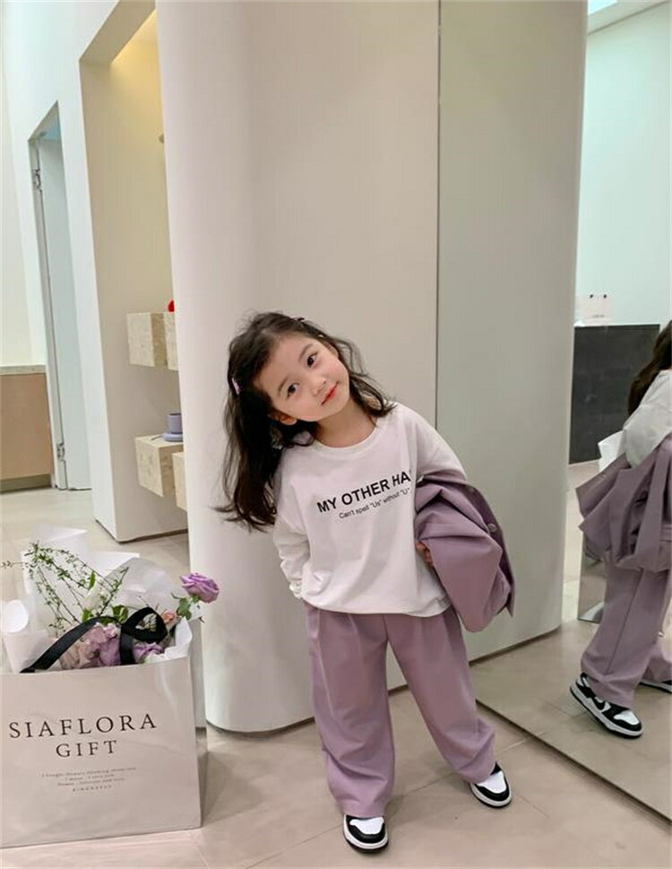 肌にやさしいストレートレッグパンツ 2点セット (T)