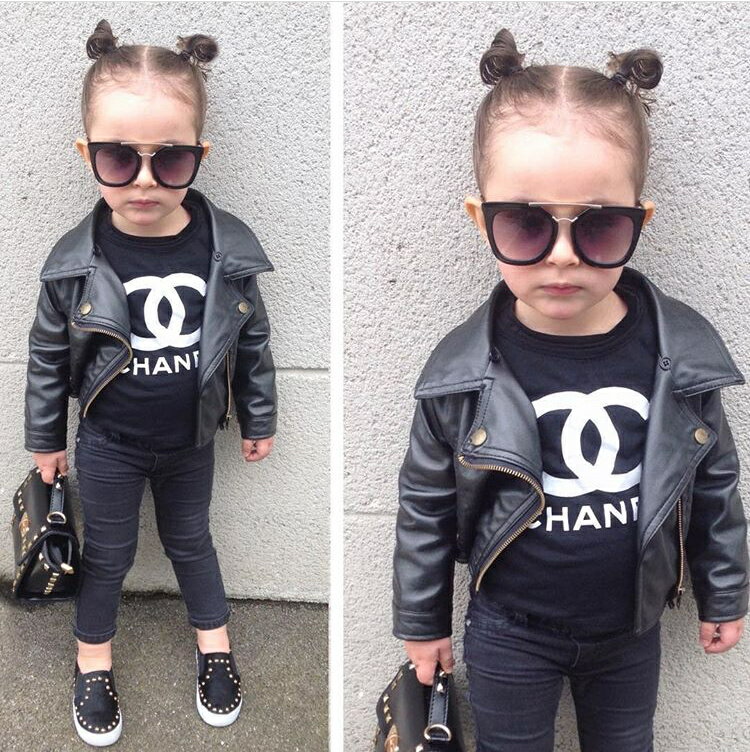 コート のと 子供服 革の服 革のジャケット[K](T)