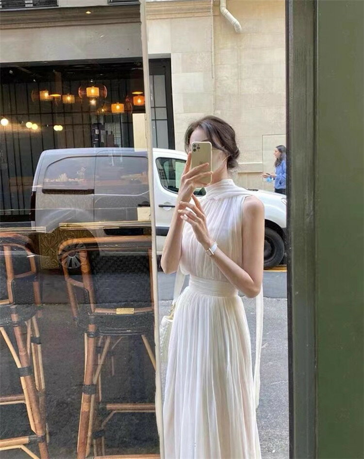 ラインを美しく演出 韓国ファッション キャミワンピ お出かけ 個性 袖なし ジェントルスタイル[K](T)