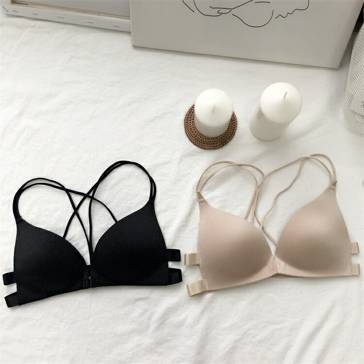 個性的 ブラ 下着 洗練された セクシー スモールチェストギャザリング[K](T)