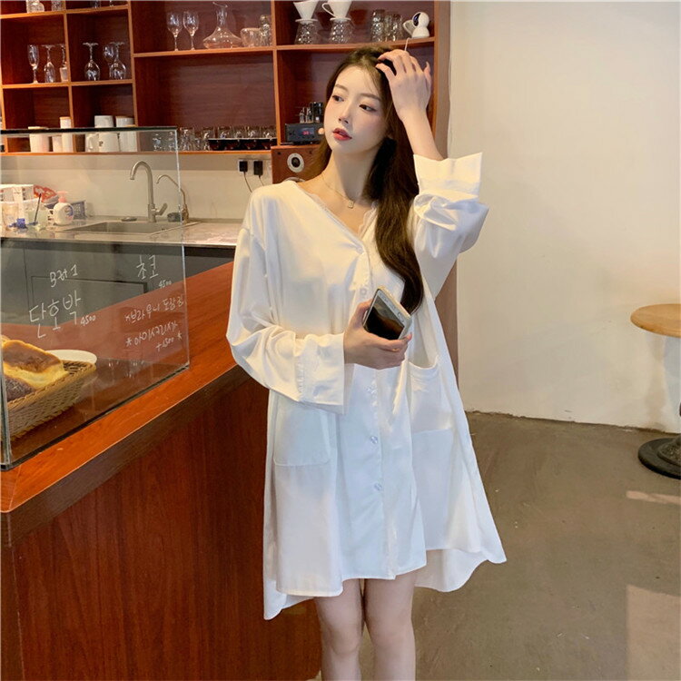 パジャマ レディース レース セクシー シャツ ネグリジェ[K](T)