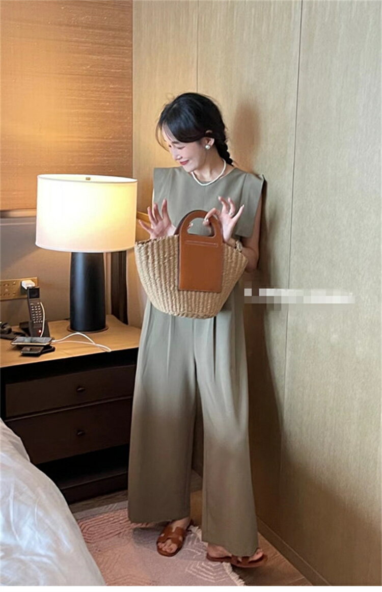 サロペット ジャンプスーツ カジュアル オールインワン デザイン[K](T)