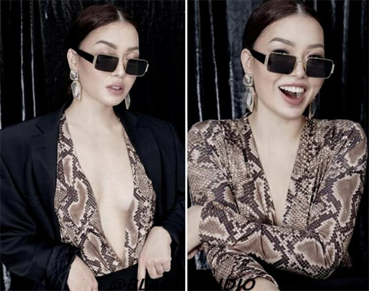 ヒップホップ メガネ スクエアサングラス サングラス オシャレ[K](T)